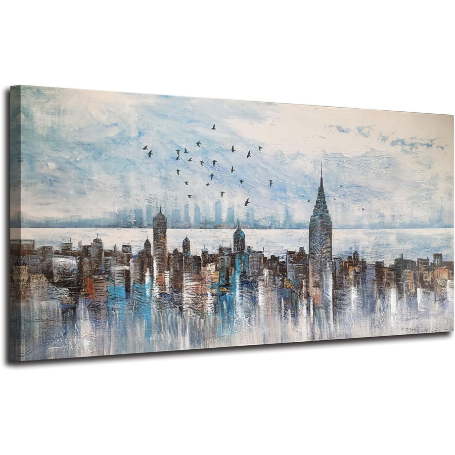 Embroidery York - เย็บปักถักร้อยเพชร Urban ภูมิทัศน์ New York City