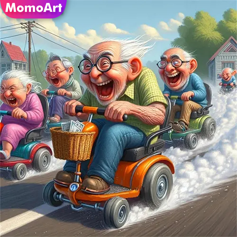 Embroidery Artwork - Momoart 5D DIY เพชรโมเสค Old Man
