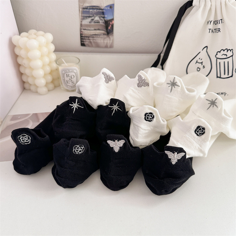 6 คู่แบรนด์หรูถุงเท้าผู้หญิงน่ - Embroidery On Socks บทวิจารณ์และราคา