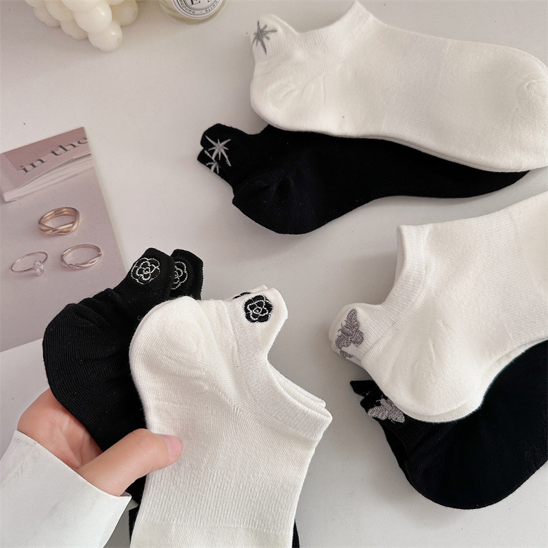 6 คู่แบรนด์หรูถุงเท้าผู้หญิงน่ - Embroidery On Socks บทวิจารณ์และราคา