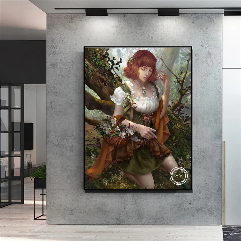 ภาพวาดศิลปะฮวงลาปแบบไร้กรอบ 1  - Embroidery Artwork บทวิจารณ์และราคา