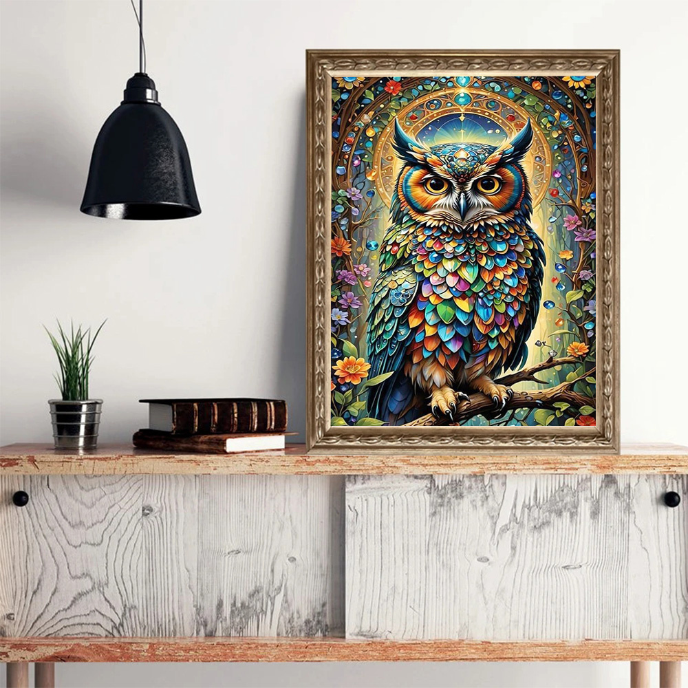 Momoart ใหม่มาถึงเพชรโมเสคนกฮู - Embroidery Artwork บทวิจารณ์และราคา