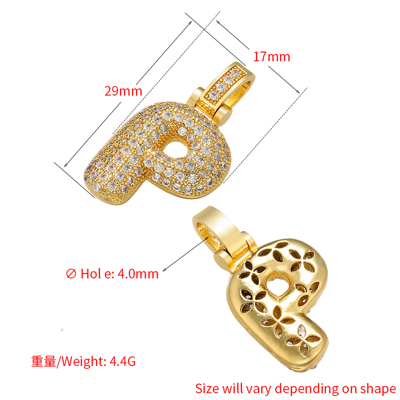 จี้ตัวอักษรสีเงินขนาด 20x29 มม - Embroidery Charm บทวิจารณ์และราคา