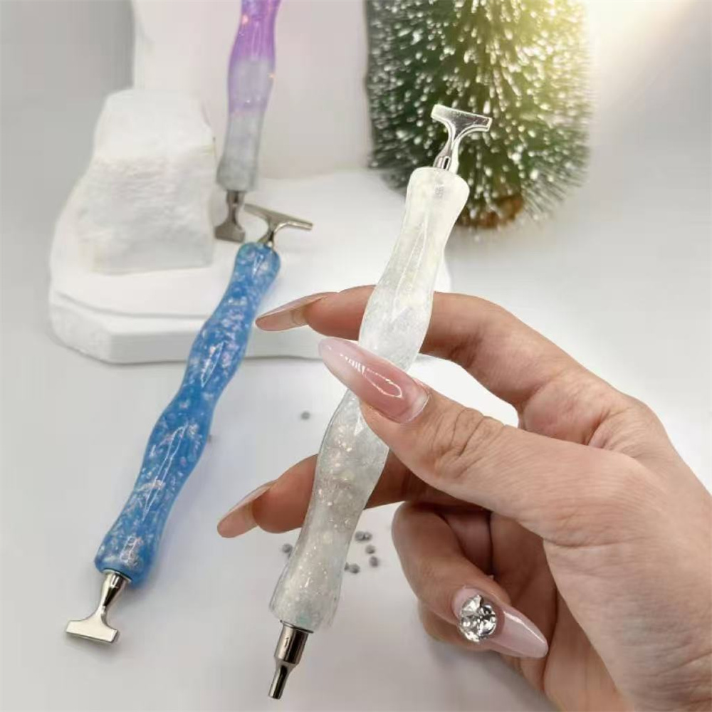 ปากกาเพชรเรซิ่นแบบใหม่ ลายคลื่ - Embroidery Artwork บทวิจารณ์และราคา