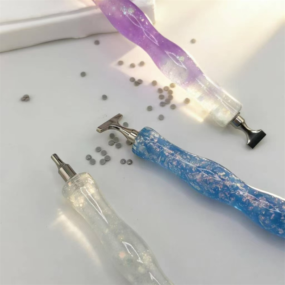 ปากกาเพชรเรซิ่นแบบใหม่ ลายคลื่ - Embroidery Artwork บทวิจารณ์และราคา