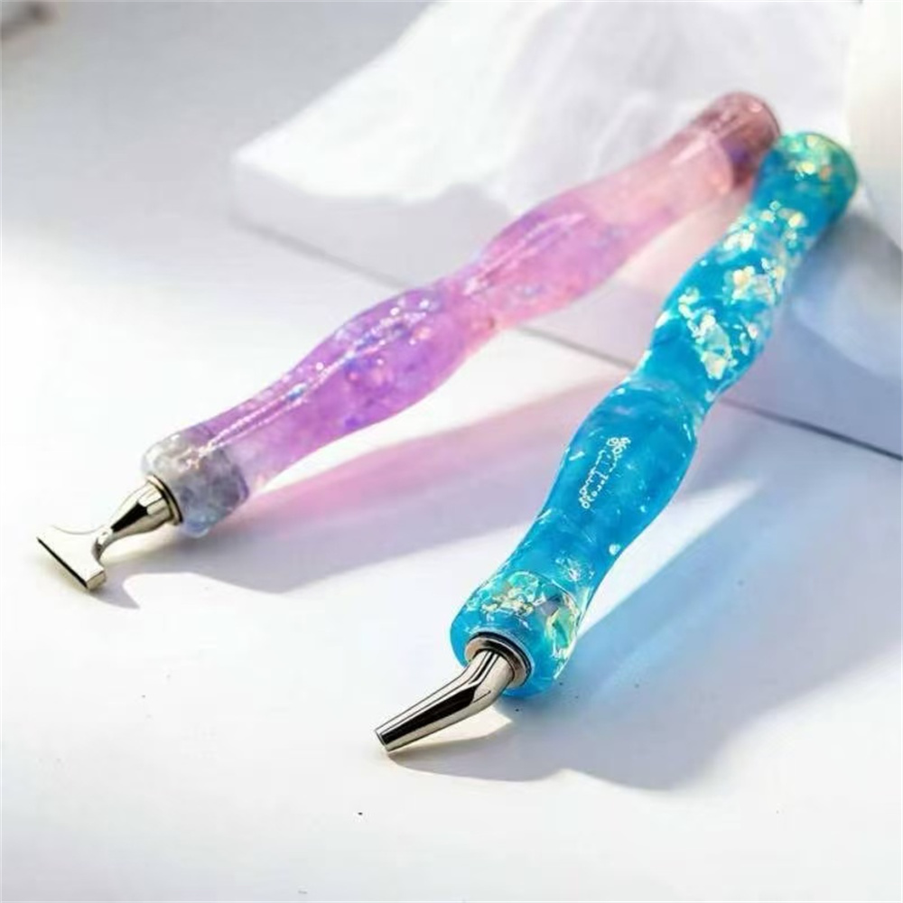 ปากกาเพชรเรซิ่นแบบใหม่ ลายคลื่ - Embroidery Artwork บทวิจารณ์และราคา