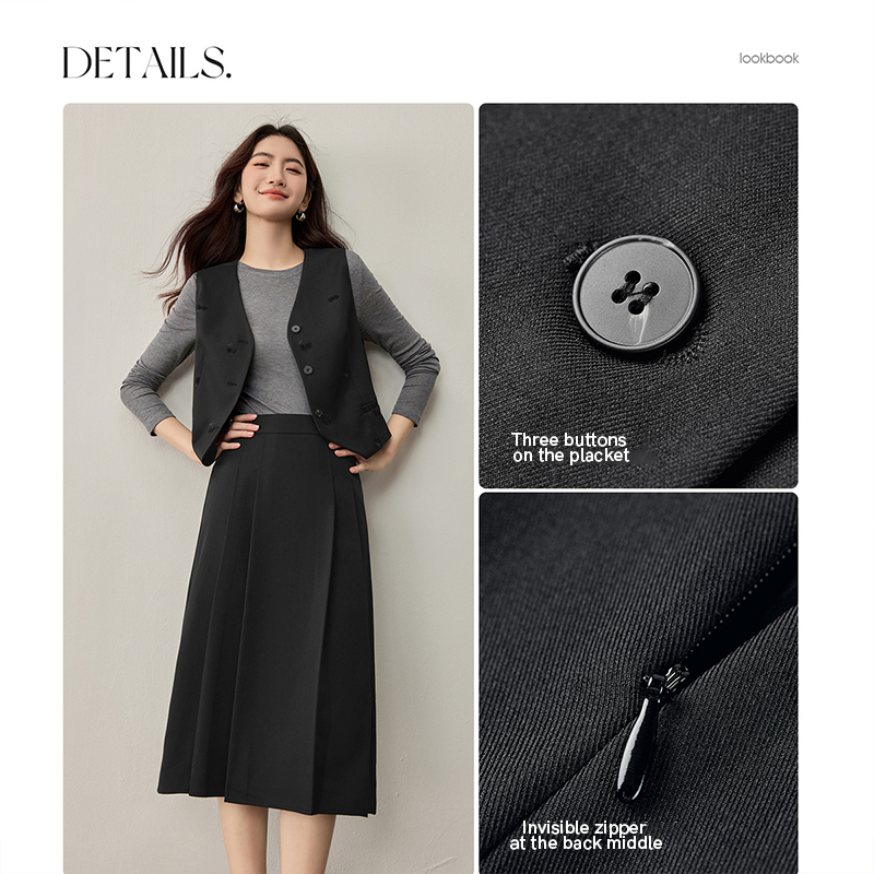 SENTUBILA ชุดทำงาน เสื้อกั๊ก ก - Embroidery Vest บทวิจารณ์และราคา