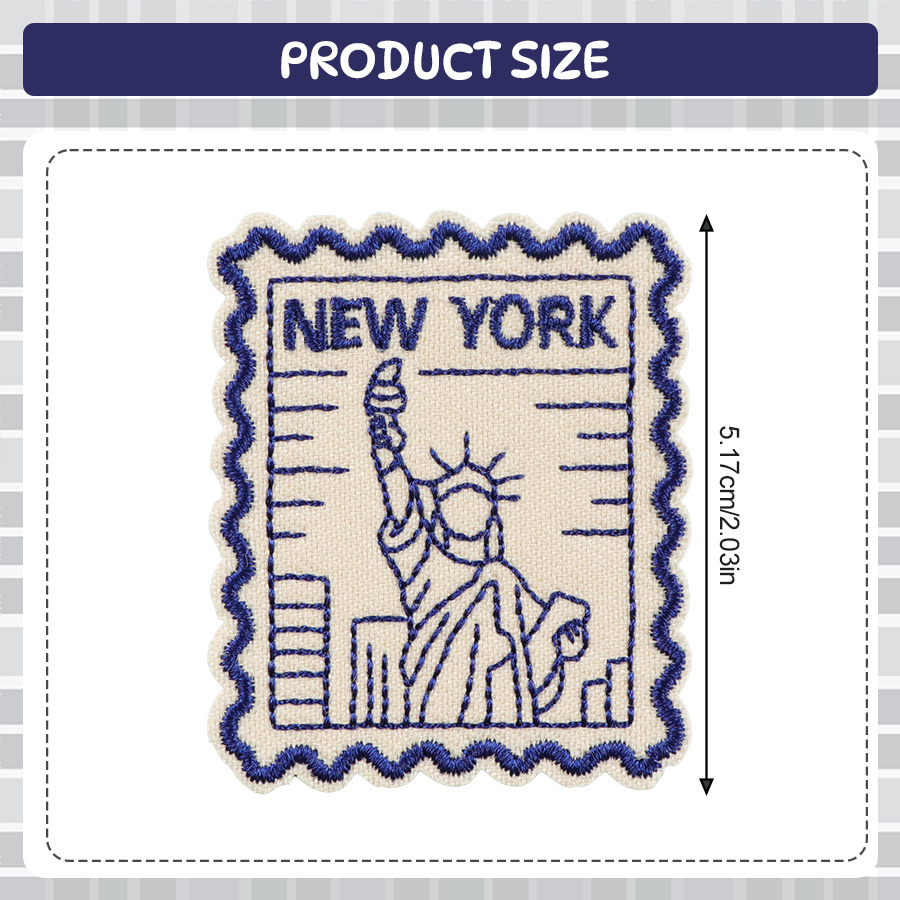 แพทช์ผ้าปักลายเทพีเสรีภาพ นิวย - Embroidery York บทวิจารณ์และราคา