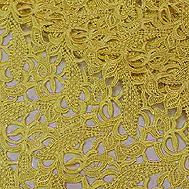 ผ้าลูกไม้คุณภาพสูงสีเหลือง ปัก - Embroidery Yellow Dress บทวิจารณ์และราคา