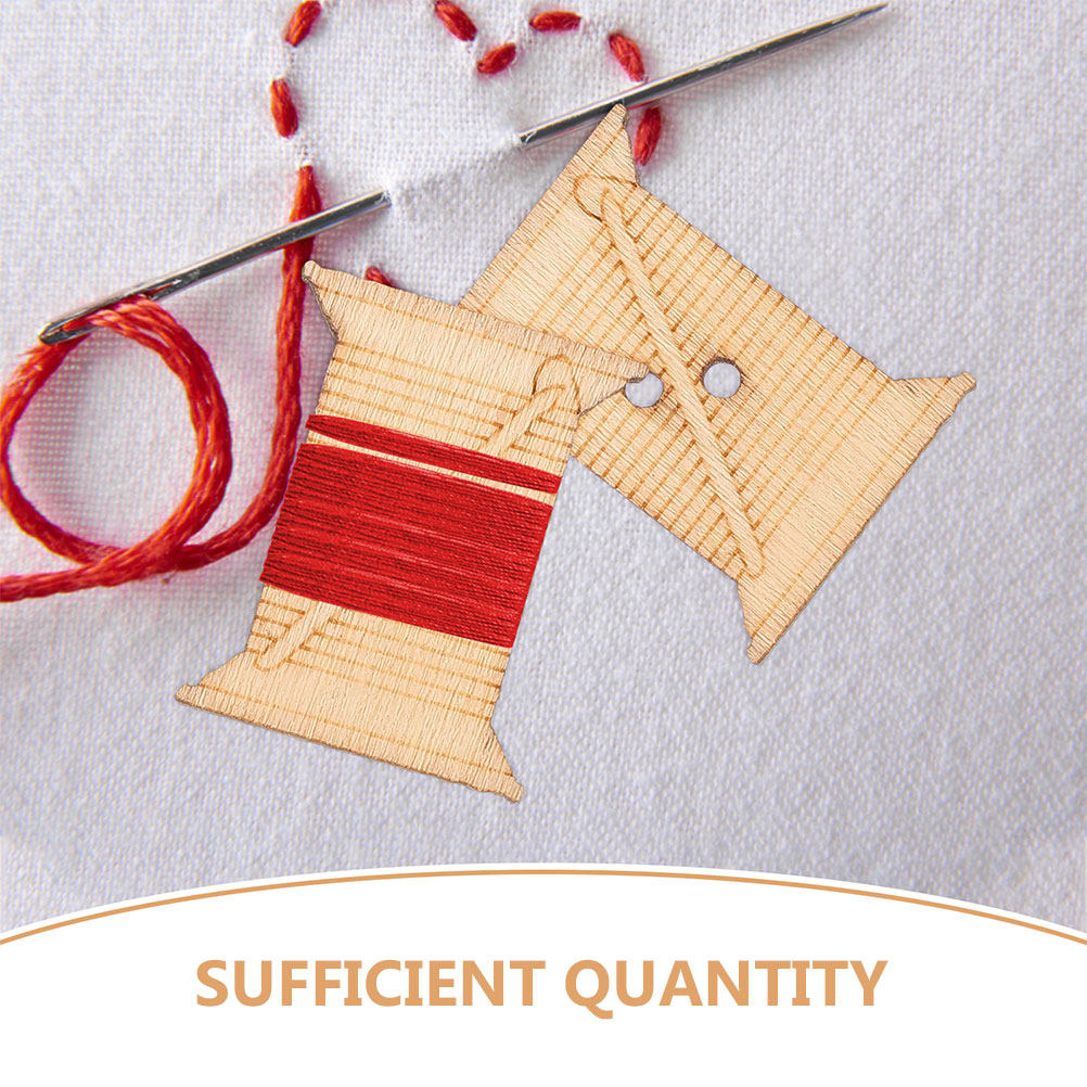 กระดาษม้วนด้ายปักผ้าทำจากไม้ 1 - Embroidery Artwork บทวิจารณ์และราคา