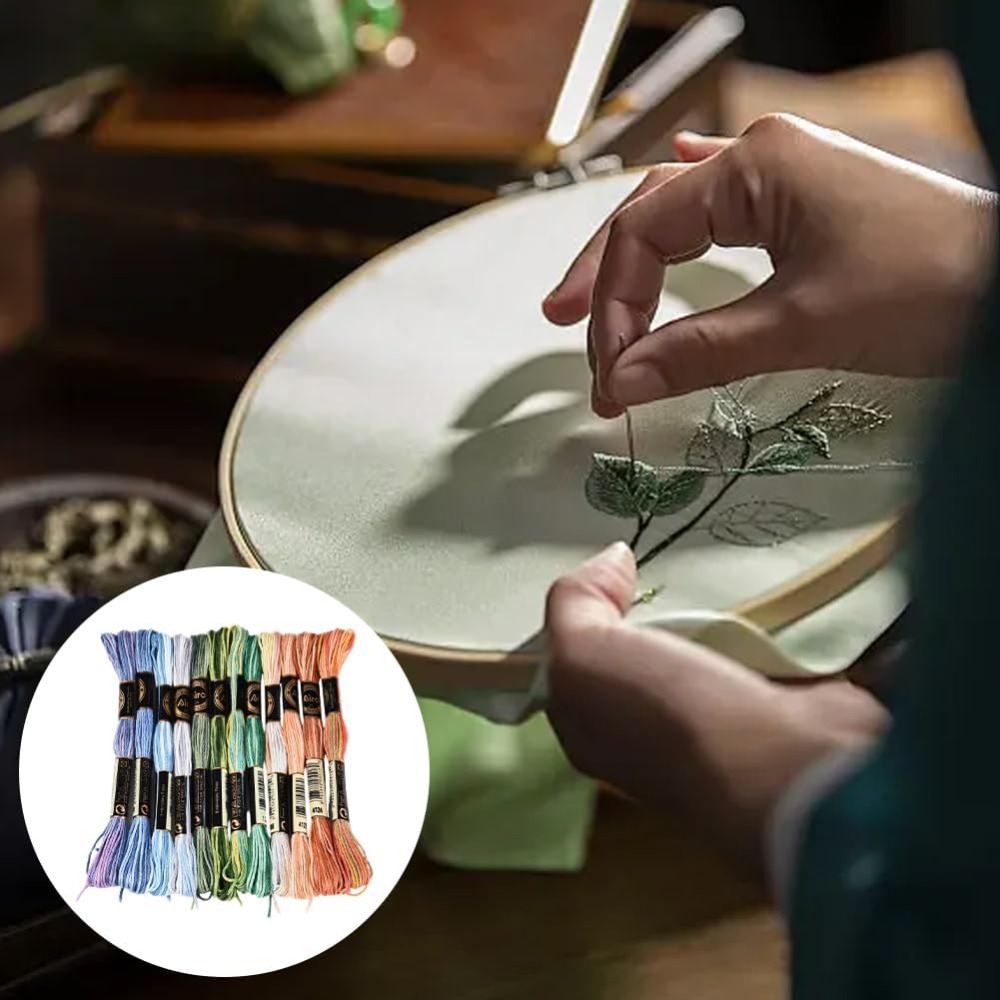 ไหมปักครอสติช 12 ม้วน 105 หลา  - Embroidery Floss บทวิจารณ์และราคา