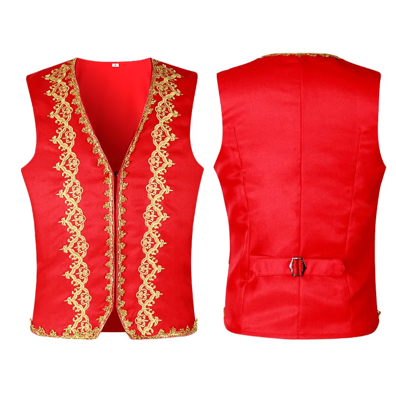 ยุคกลางเย็บปักถักร้อย Baroque  - Embroidery Vest บทวิจารณ์และราคา