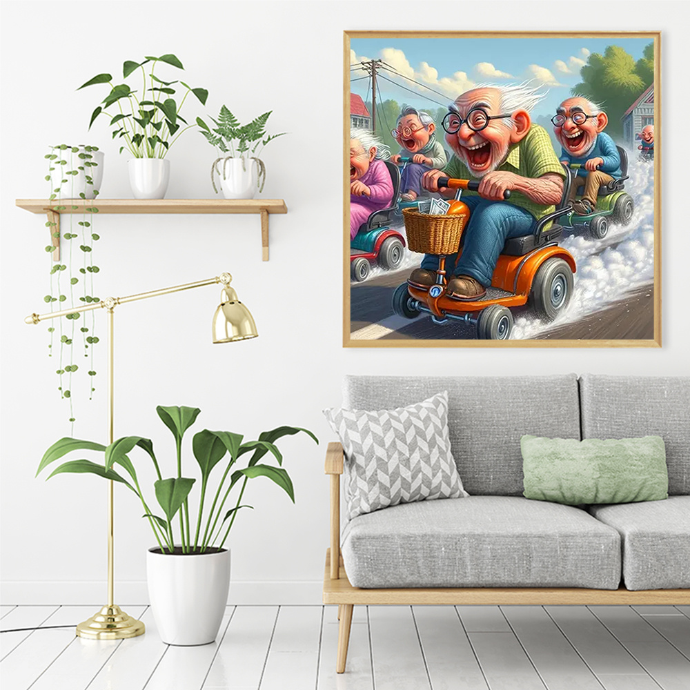 Momoart 5D DIY เพชรโมเสค Old M - Embroidery Artwork บทวิจารณ์และราคา