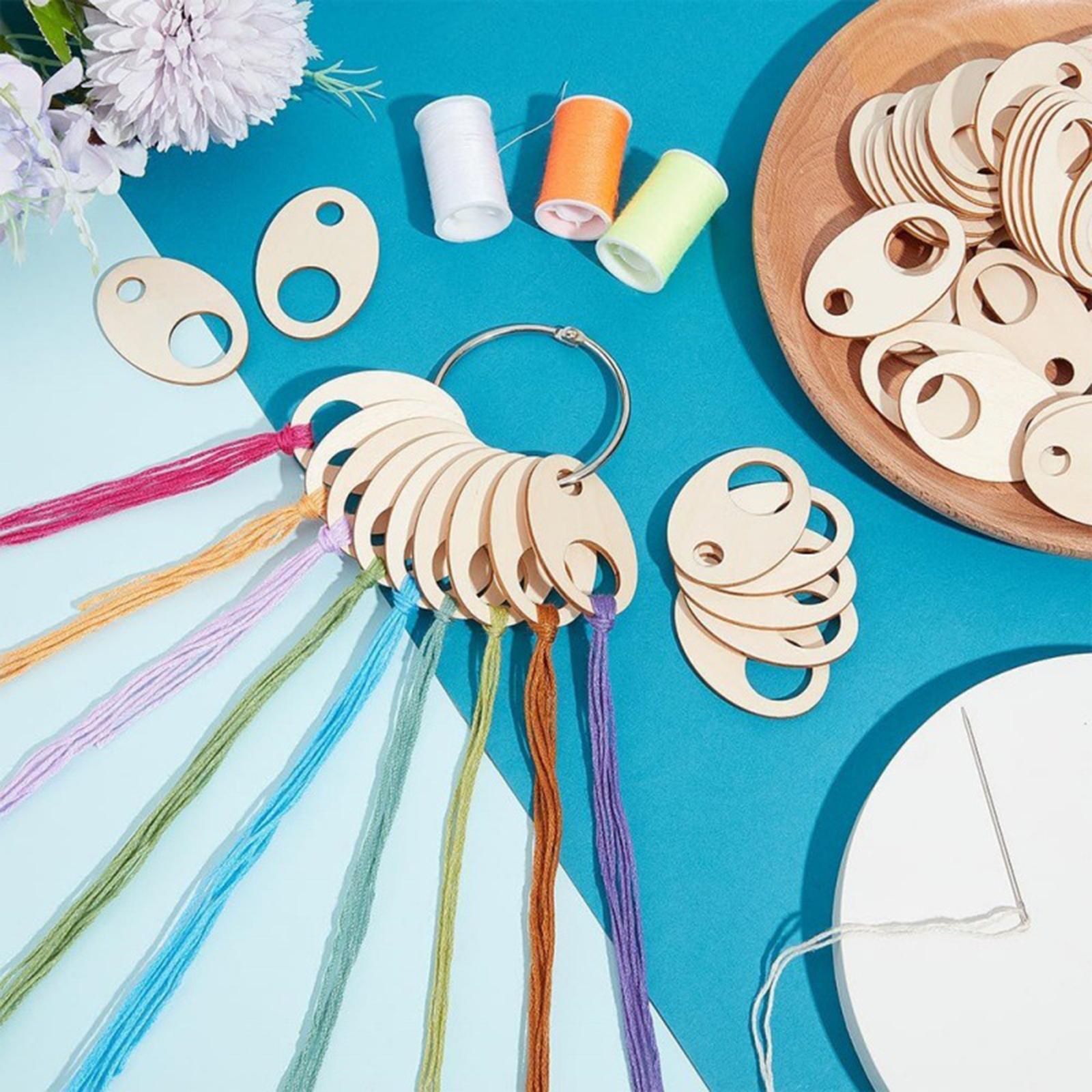 ชุดแผ่นม้วนด้ายไม้ 50 ชิ้น น้ำ - Embroidery Floss บทวิจารณ์และราคา