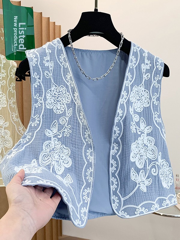 เสื้อกั๊กคาร์ดิแกนสไตล์โบฮีเมี - Embroidery Vest บทวิจารณ์และราคา