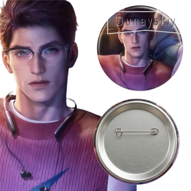 เข็มกลัดโลหะลายตัวละครเกม Love - Embroidery Love บทวิจารณ์และราคา