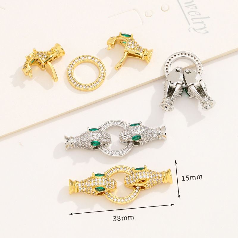 ตัวล็อคแบบตัวหนีบชุบทอง 18K ยี - Embroidery Artwork บทวิจารณ์และราคา