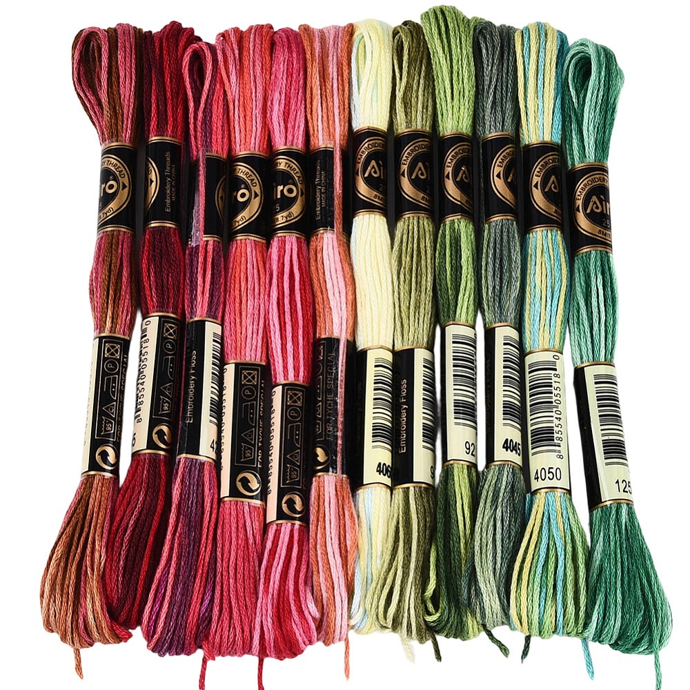 ด้ายปักไหมพรม 105 หลา 6 เส้น ด - Embroidery Floss บทวิจารณ์และราคา