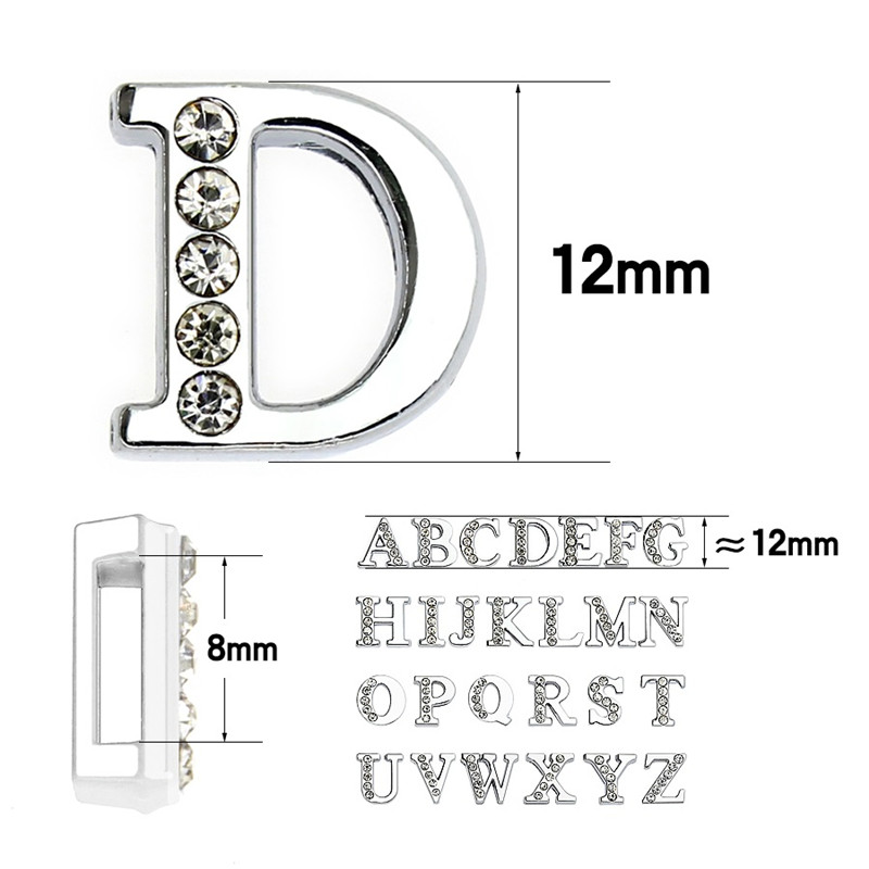 50 ชิ้น/ล็อต ตัวอักษรคริสตัลแบ - Embroidery Charm บทวิจารณ์และราคา