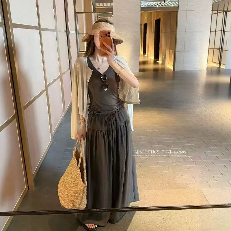ชุดสามชิ้นใหม่สำหรับฤดูร้อนปี  - Embroidery Vest บทวิจารณ์และราคา