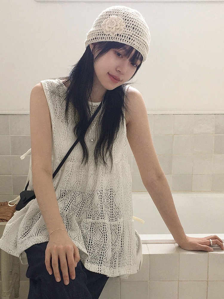 เสื้อกั๊กผู้หญิงปักลายลูกไม้เก - Embroidery Vest บทวิจารณ์และราคา