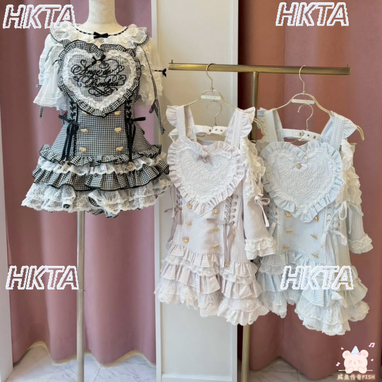 ชุดเดรสโลลิต้าแขนสั้นทรงบับเบิ - Embroidery Love บทวิจารณ์และราคา
